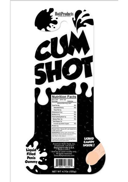 Cum Shot Liquid Candy-Filled Gummy Pecker Fun Novelty Candy
