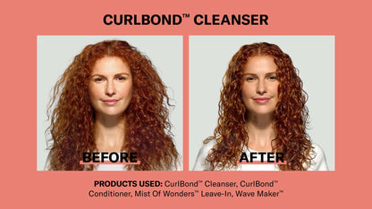 DevaCurl CurlBond Re-Coiling Mild Lather Cleanser for Curly Hair, 32 oz