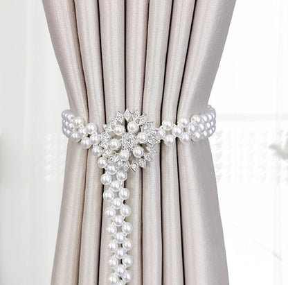 Curtain Tieback High Quality Elastic Holder Hook Buckle Clip Pretty And Fashion Polyester Decorative Home Accessories Modern Simple Style Curtain Tie Backs