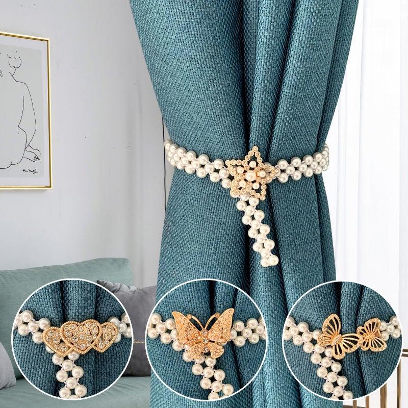 Curtain Tieback High Quality Elastic Holder Hook Buckle Clip Pretty And Fashion Polyester Decorative Home Accessories Modern Simple Style Curtain Tie Backs