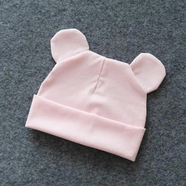 Cute Baby 0-12M Hat With Ears Casual Style Kids Autumn Winter Hat Classic  Boys And Girls Beanie