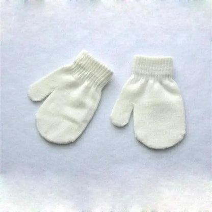 Cute Baby Colorful Thick Warm Gloves For Kids Classic Full Finger Mittens Soft Comfortable Winter Gloves For Children