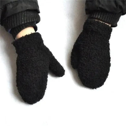 Cute Baby Colorful Thick Warm Gloves For Kids Classic Full Finger Mittens Soft Comfortable Winter Gloves For Children