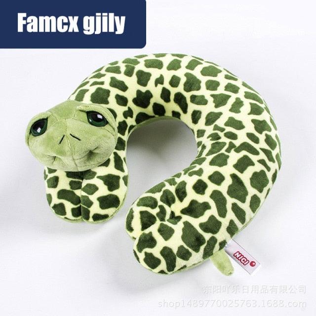 Cute Cartoon Animal U-shaped Memory Travel Pillow Neck Support Headrest Office Car Airplane Sleep  Soft Travel Neck Pillow Animal for Neck &amp; Head Support Cute Wild Life Stuffed Pillow Accessory for Naps Novelty Stuffed Animal For Adults And Children