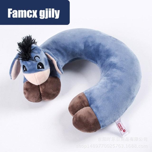 Cute Cartoon Animal U-shaped Memory Travel Pillow Neck Support Headrest Office Car Airplane Sleep  Soft Travel Neck Pillow Animal for Neck &amp; Head Support Cute Wild Life Stuffed Pillow Accessory for Naps Novelty Stuffed Animal For Adults And Children