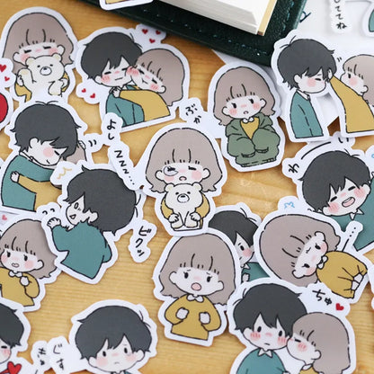 Cute Character Stickers for Handbook - DIY Photo Album Waterproof Decals