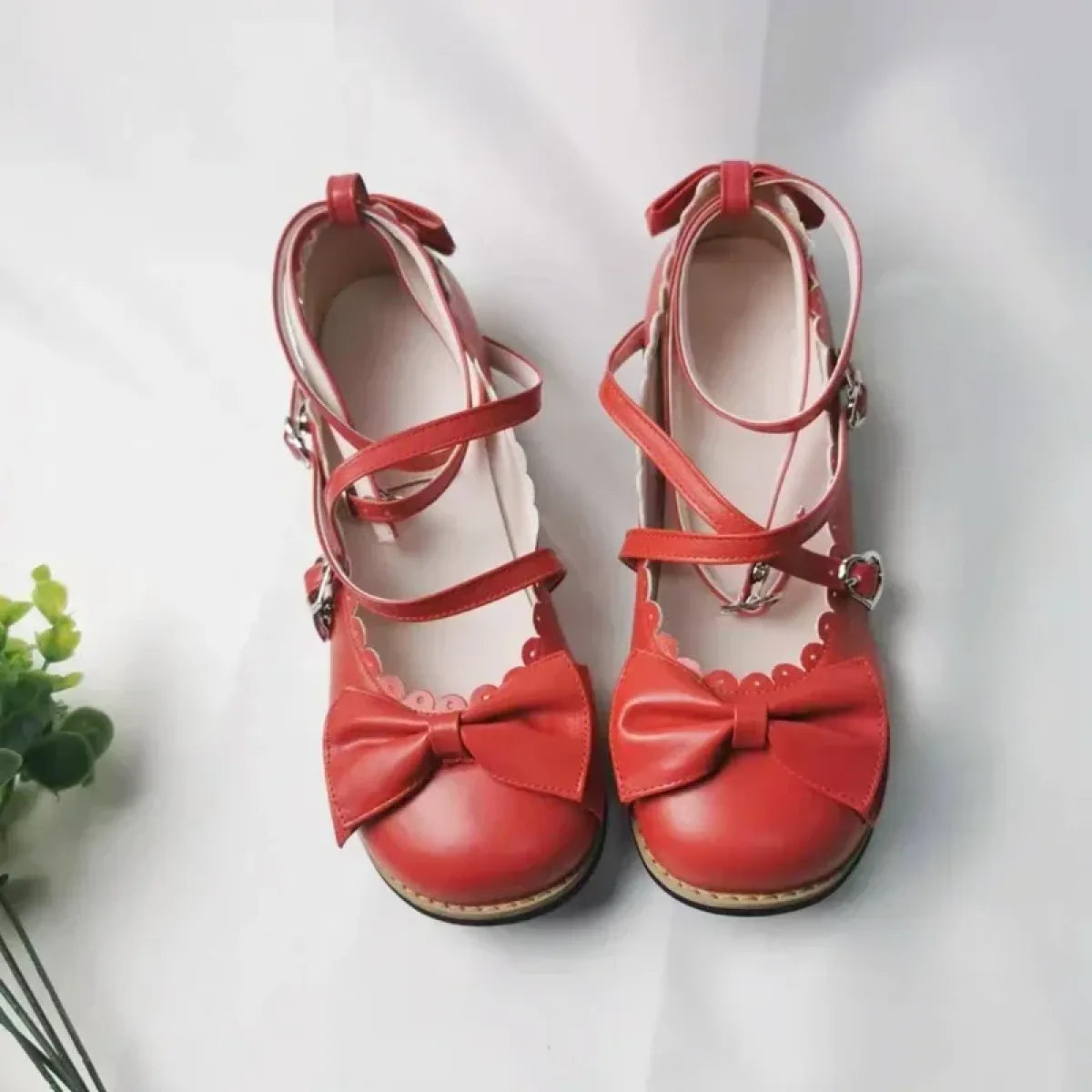 Cute Cross-Strap Flats - Princess Party Shoes