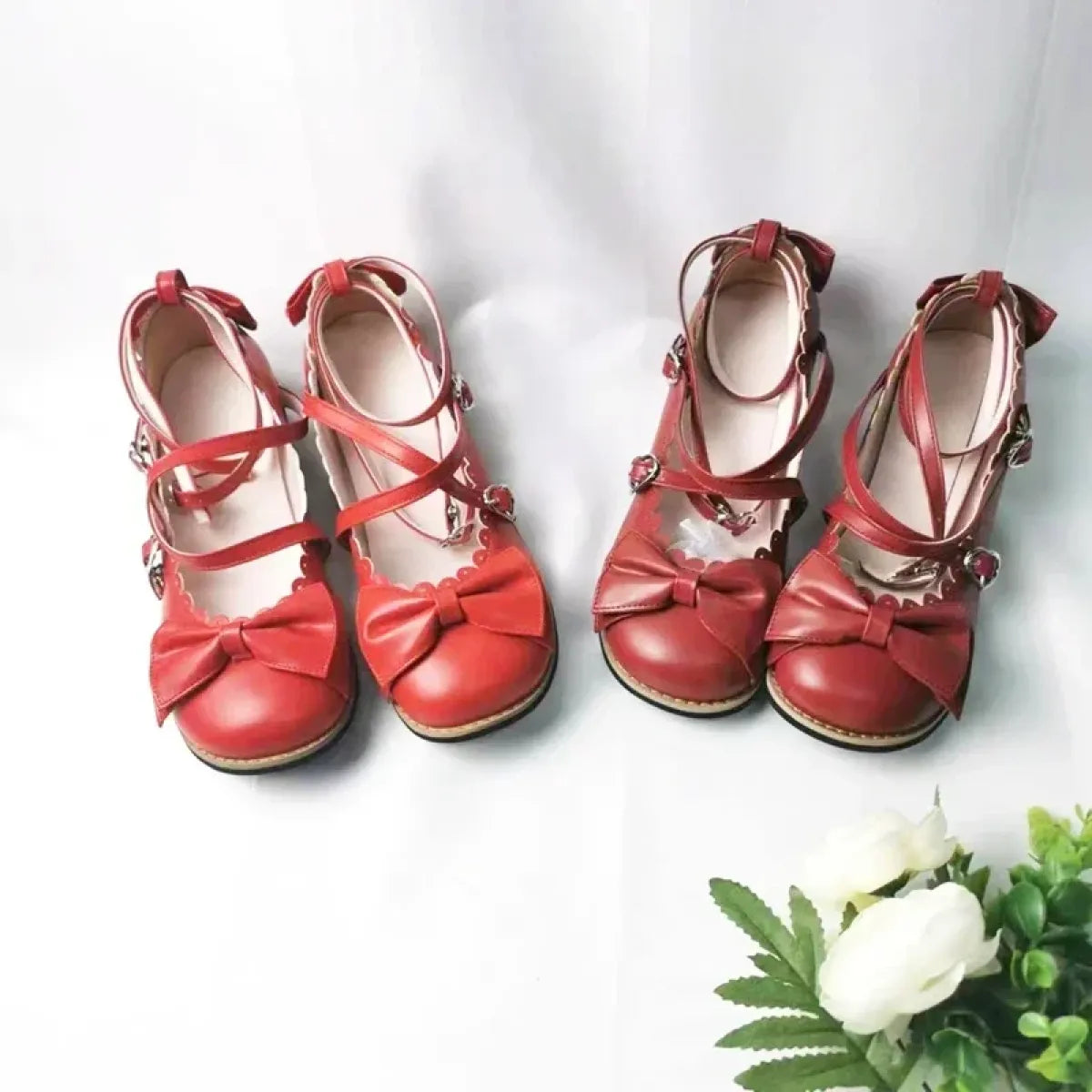 Cute Cross-Strap Flats - Princess Party Shoes