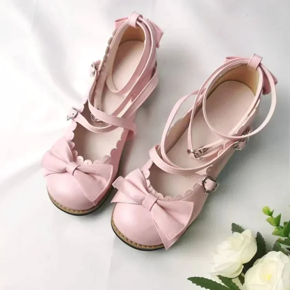 Cute Cross-Strap Flats - Princess Party Shoes