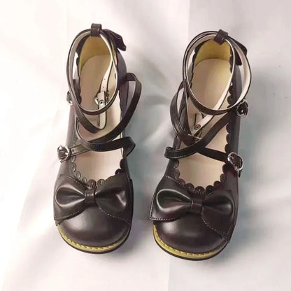 Cute Cross-Strap Flats - Princess Party Shoes