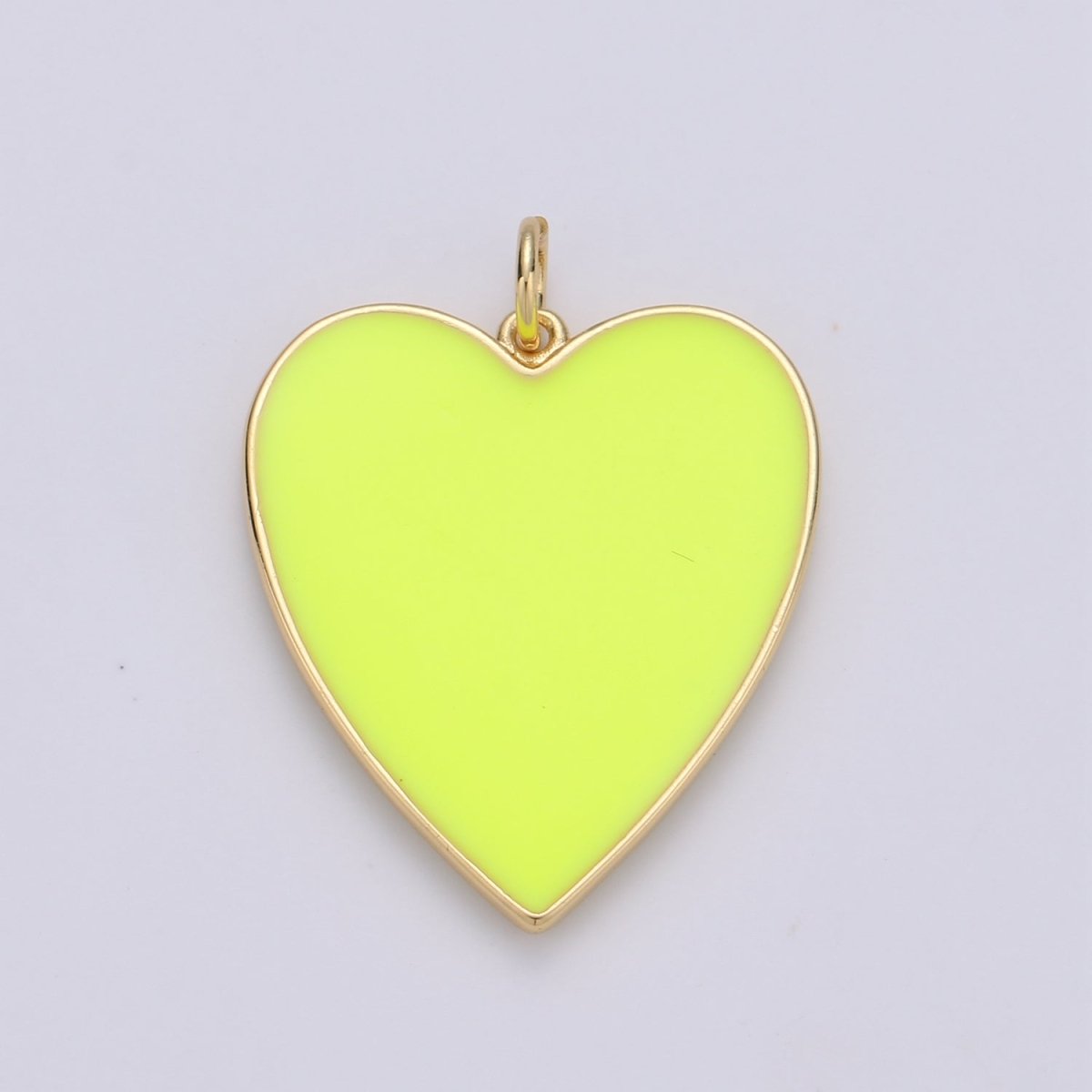 Cute Enamel Colorful Heart Gold Filled Charm - D-658 TO D-664 E-161