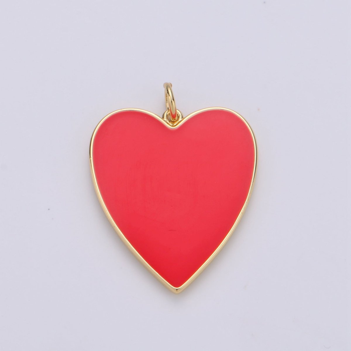 Cute Enamel Colorful Heart Gold Filled Charm - D-658 TO D-664 E-161