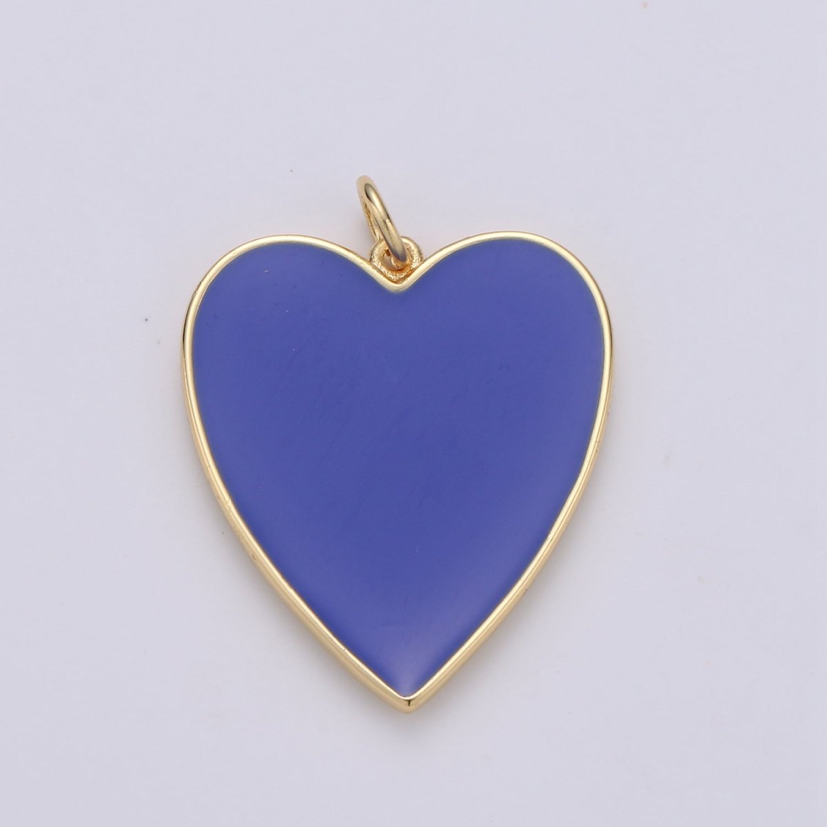 Cute Enamel Colorful Heart Gold Filled Charm - D-658 TO D-664 E-161