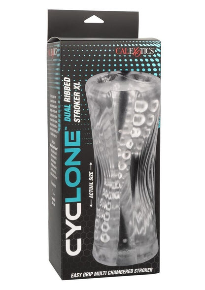 Calexotics Cyclone Dual Ribbed Stroker XL – Clear