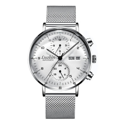 Fully Automatic Mechanical Watch Multifunctional Business Simple Luminous Waterproof
