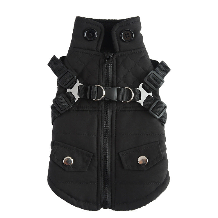 Pet Supplies Chest Back Zipper