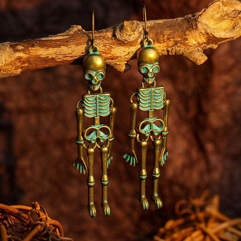 Skeleton Alloy Earrings for Stylish and Unique Looks