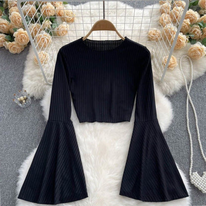 Hot Girl Design Bell Sleeve Top