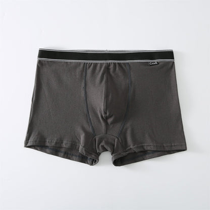 Cotton Mid-rise Boxer Briefs Breathable Men&