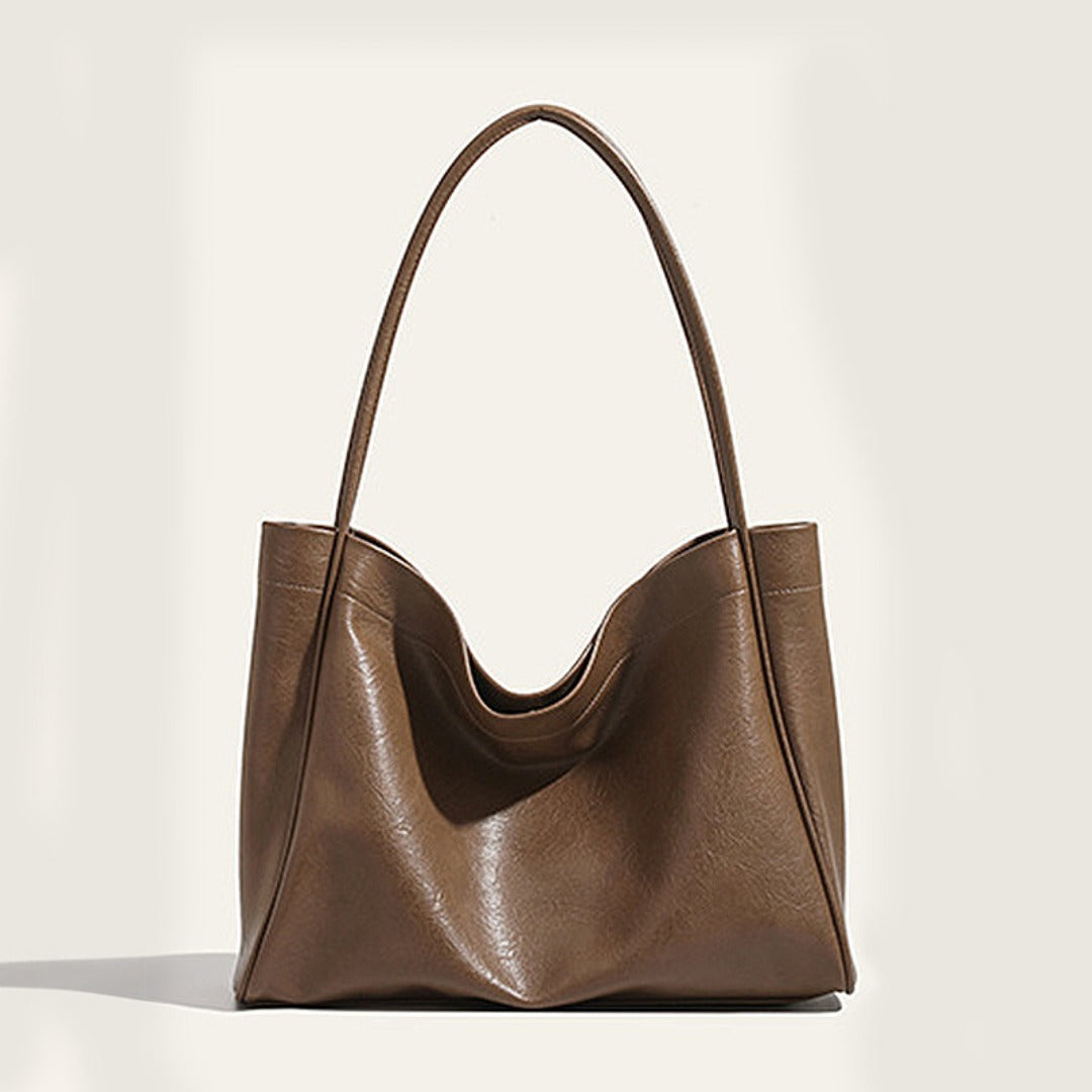 Elegant Ladies Tote Bag – Retro Minimalist &amp; Versatile Commuter Shoulder Bag for Autumn and Winter