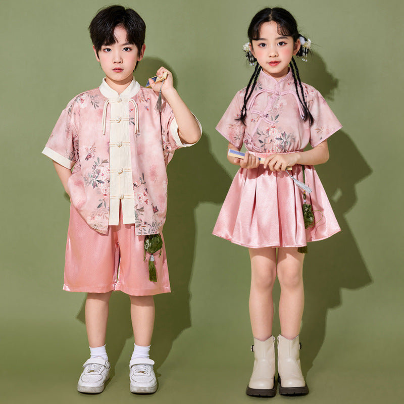 Chinese Style Design Childrens Outfit Set