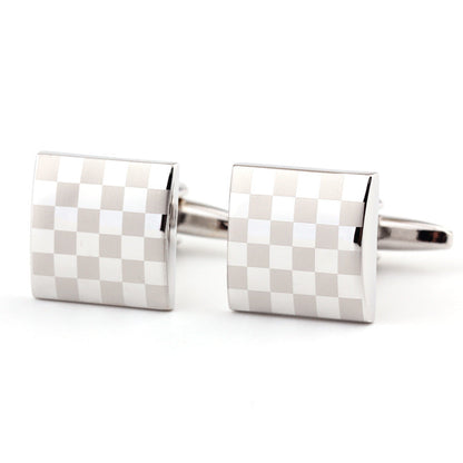 Square Plaid French Shirt Men&