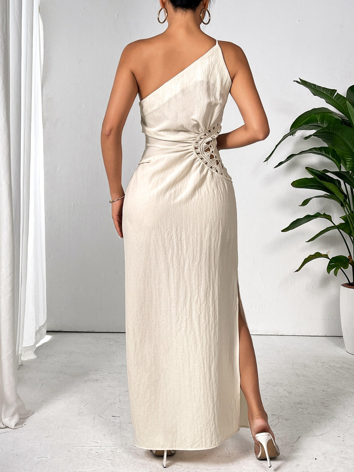 One Shoulder Sleeveless Maxi Dress Elegant &amp; Sophisticated Evening Wear Women Luxury Party Dress