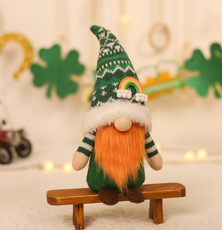 Knitted Rudolph Decoration-Belt Pointed Hat-Women&