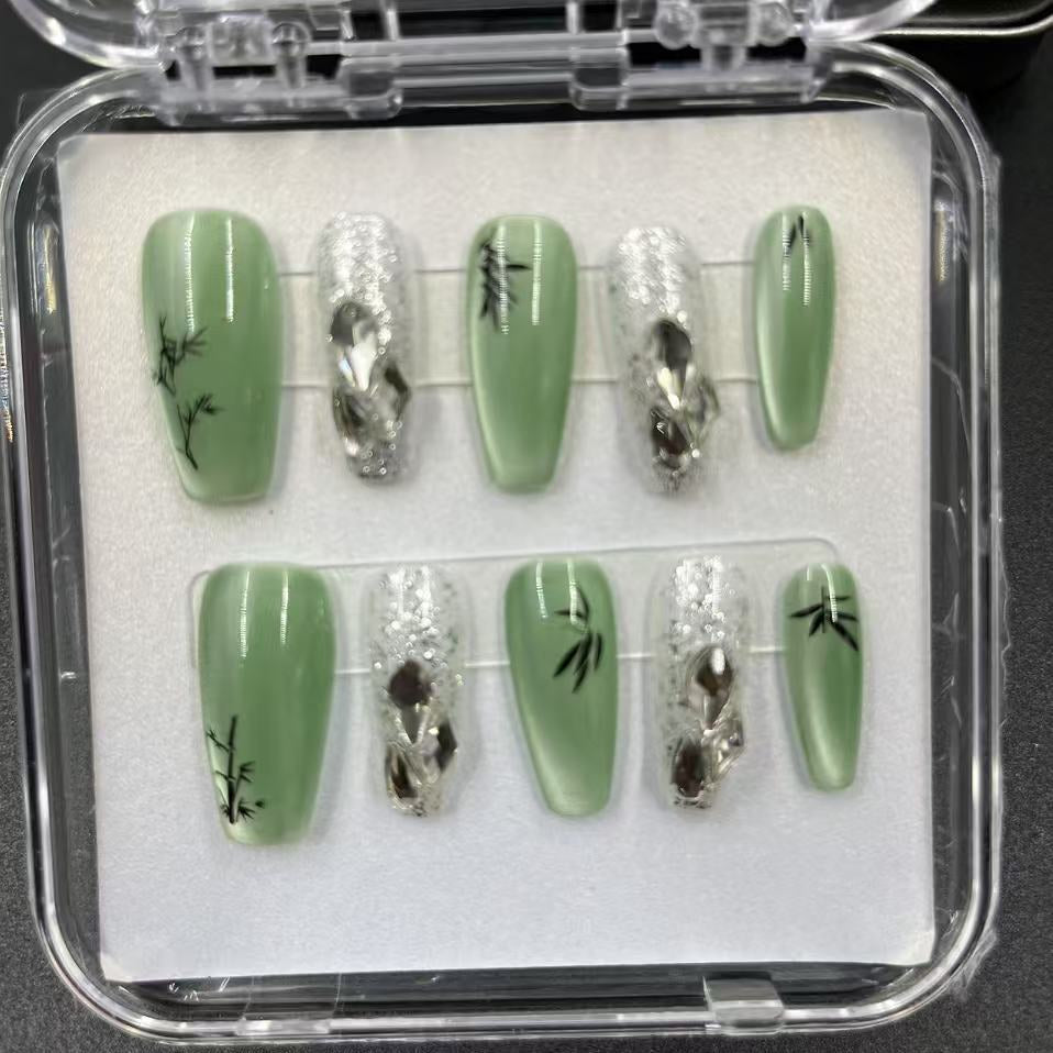 1048- Handmade press on nails fake nails removable