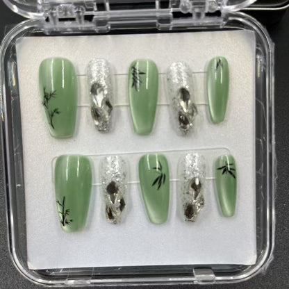 1037- Handmade press on nails fake nails removable