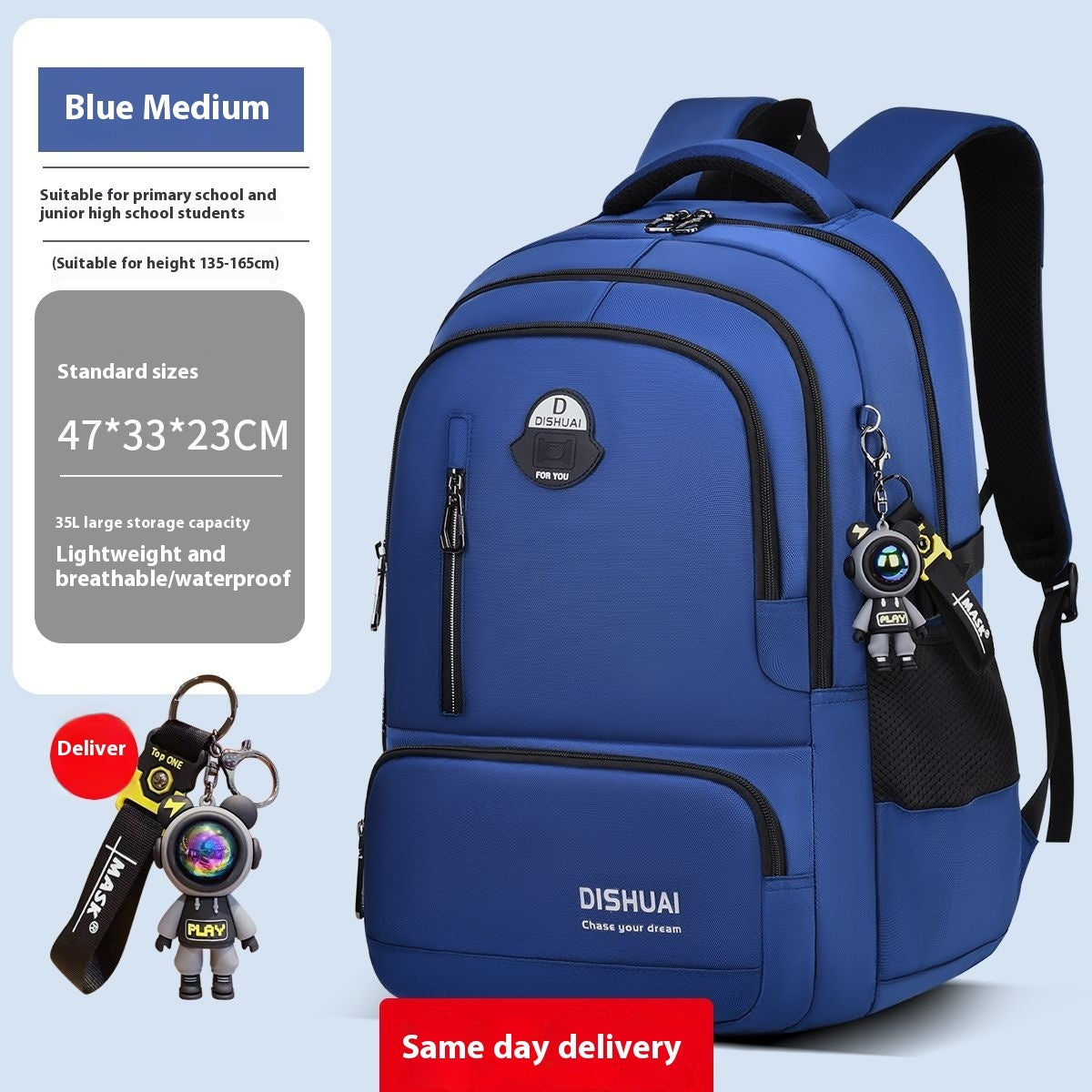 Backpack For Boys Large Capacity Lightweight