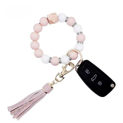 PU Tassel Keychain Women&