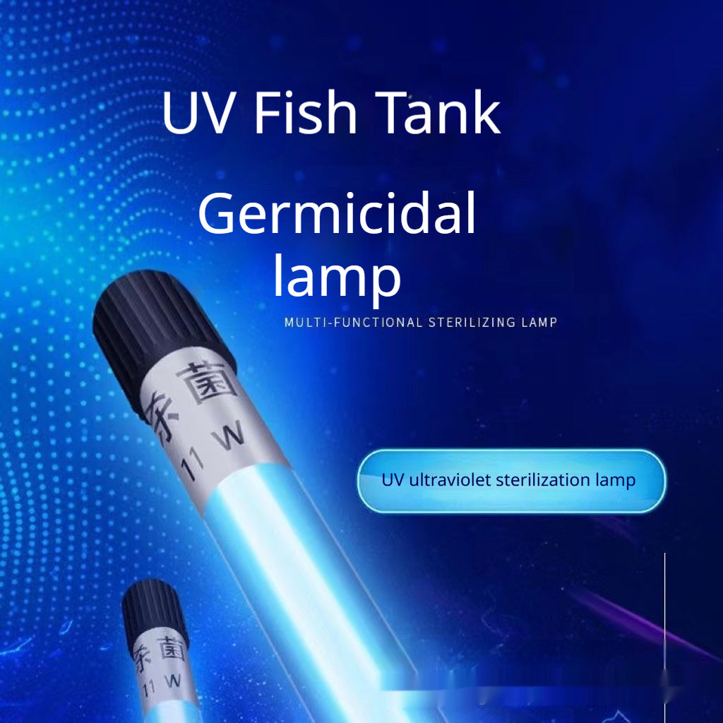 UV Ultraviolet Pond Water Purifier Algae Remover Submersible Sterilization Lamp