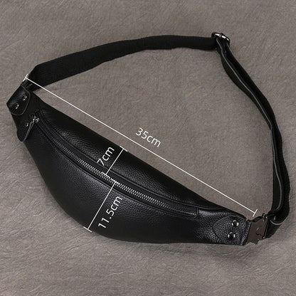 Leather Phone Messenger Bag Men&