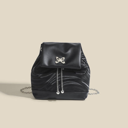 Mini chain backpack, bag women&