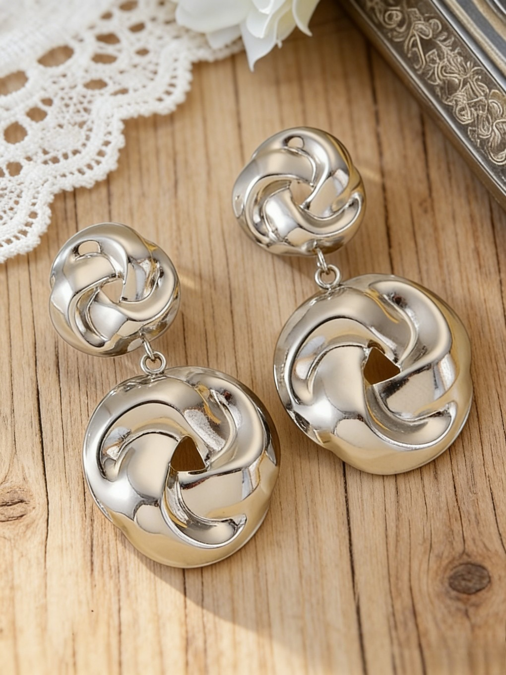 Twist Necklace, Earrings &amp; Ring Set