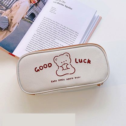 Literature And Art Oxford Cloth Student Pencil Bag Stationery Box