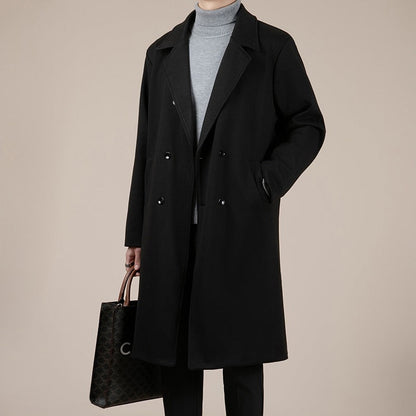 Autumn And Winter Trench Men&