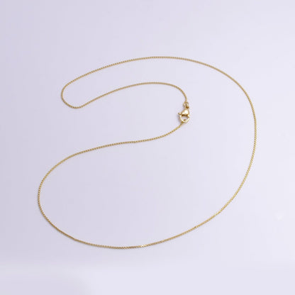 Dainty 0.8mm Cable 17.5 Inch Layering Chain Necklace w. Lobster Clasps | WA-1897 Clearance Pricing
