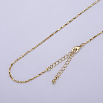 Dainty 14k Gold Filled Rolo Chain Necklace 1.3 mm ROLO Link Chain Jewelry Making Women Necklace 17.7" w/ 2 " extender | WA-725 Clearance Pricing
