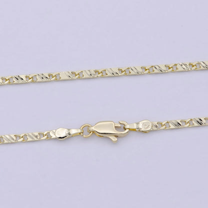 Dainty 14K Gold Filled Scroll Chain for Woman Necklace 17 inch | WA-801 Clearance Pricing