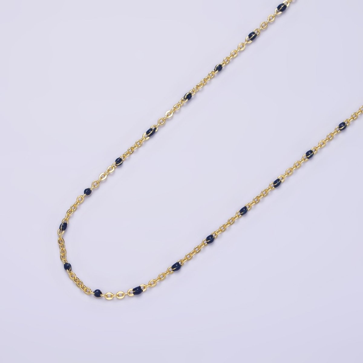 Dainty 16k Gold Filled Satellite Enamel Chain By the Yard Wholesale Unfinished Chain by Yard for Bracelet Necklace Minimalist Jewelry | ROLL-1391 ROLL-1392 ROLL-1393 ROLL-1408