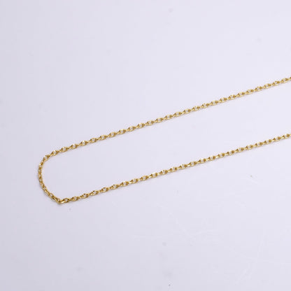 Dainty 24K Gold Filled 1.4mm Rolo Cable Unfinished Chain For Jewelry Making | ROLL-1367 Clearance Pricing