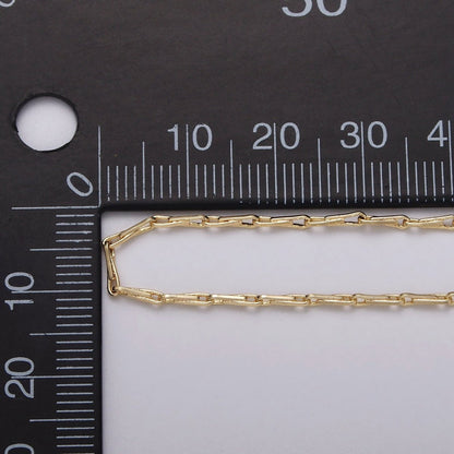 Dainty 24K Gold Filled 1.5mm Barleycorn Unfinished Chain by Yard in Gold &amp; Silver | ROLL-1060, ROLL-1088 Clearance Pricing