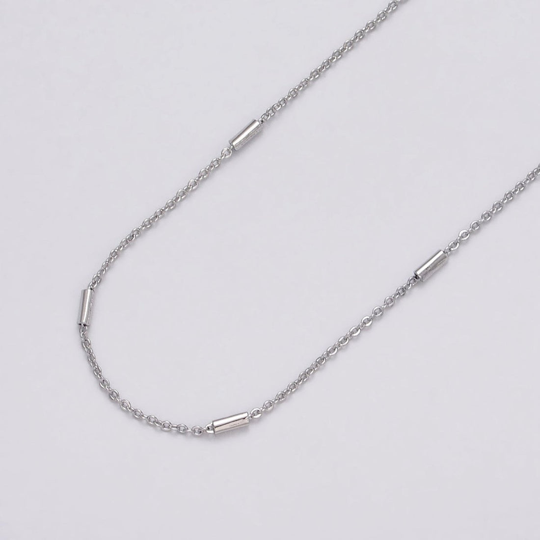 Dainty 24K Gold Filled 1.5mm Unique Cable Tube Unfinished Chain by Yard in Gold &amp; Silver | ROLL-1035, ROLL-1090 Clearance Pricing
