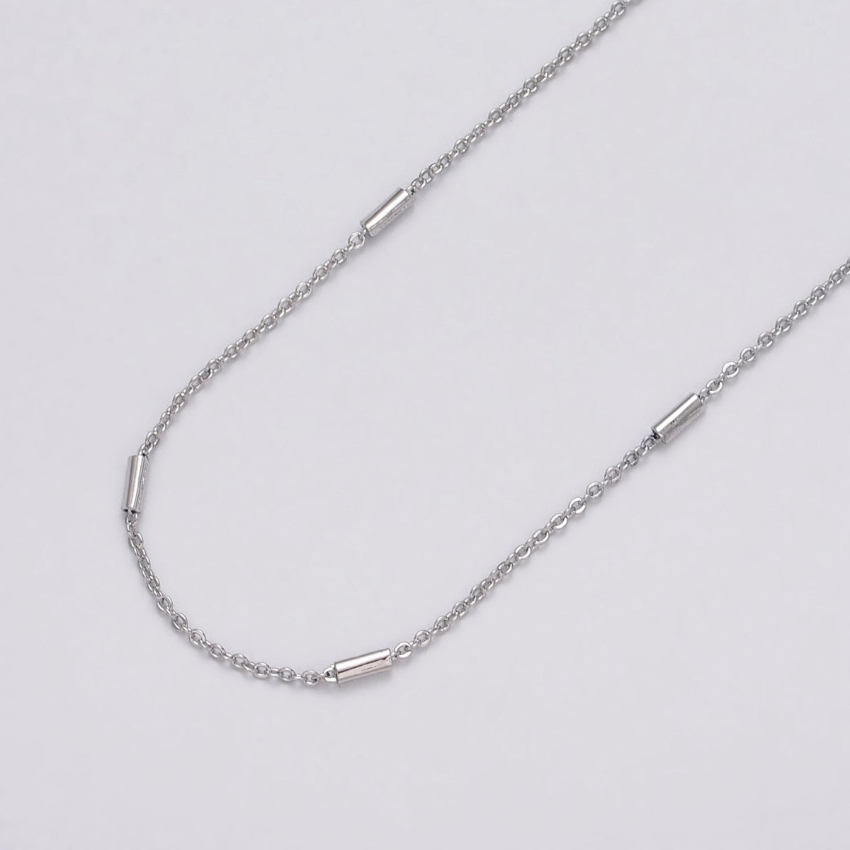Dainty 24K Gold Filled 1.5mm Unique Cable Tube Unfinished Chain by Yard in Gold &amp; Silver | ROLL-1035, ROLL-1090 Clearance Pricing