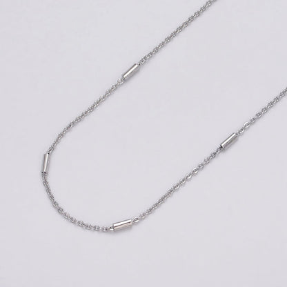 Dainty 24K Gold Filled 1.5mm Unique Cable Tube Unfinished Chain by Yard in Gold &amp; Silver | ROLL-1035, ROLL-1090 Clearance Pricing