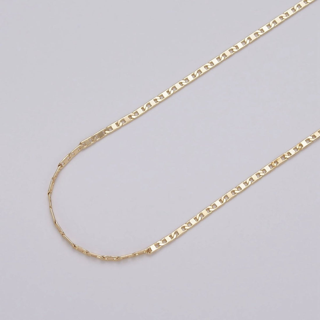 Dainty 24k Gold Filled Mariner Anchor Unfinished  1.5mm Width Chain by Yard in Gold &amp; Silver | ROLL-1043, ROLL-1086 Clearance Pricing