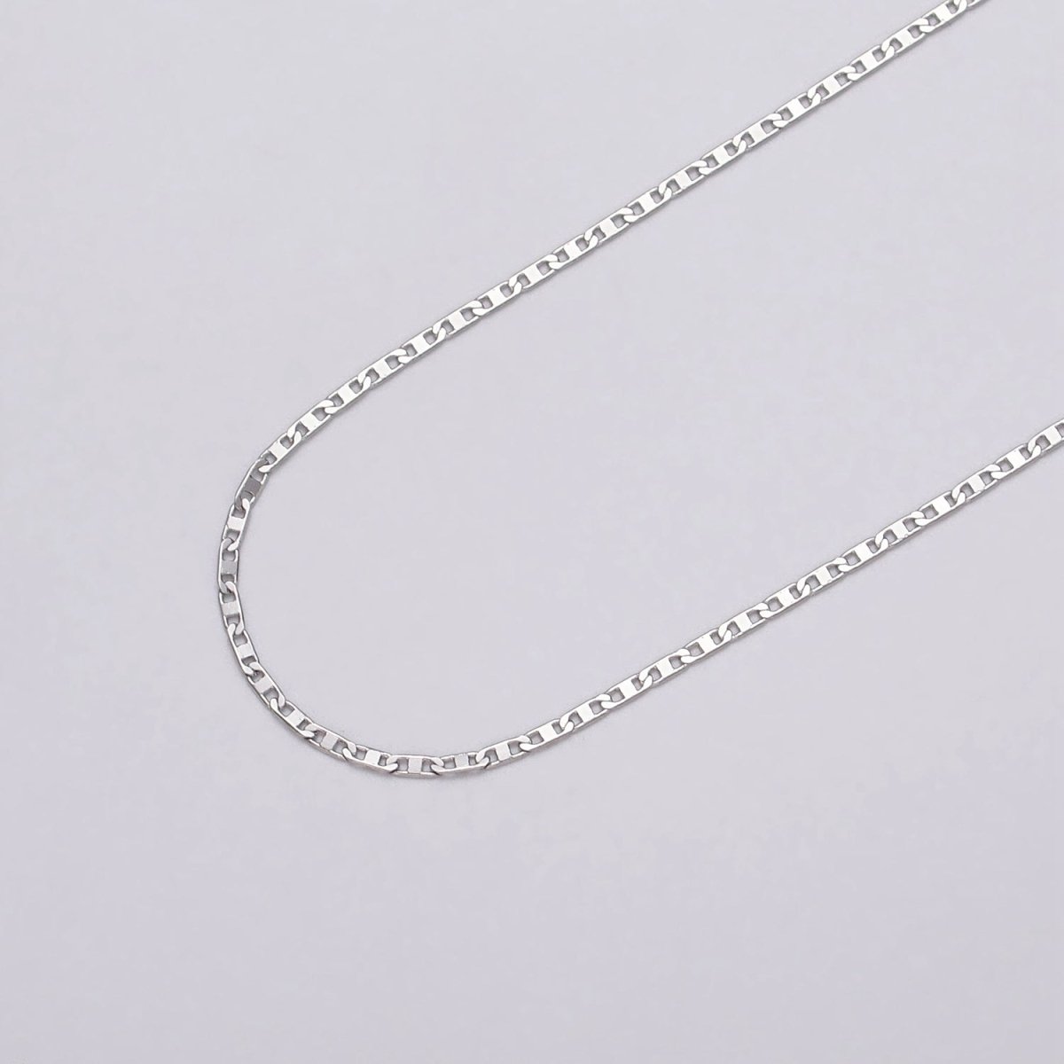 Dainty 24k Gold Filled Mariner Anchor Unfinished  1.5mm Width Chain by Yard in Gold &amp; Silver | ROLL-1043, ROLL-1086 Clearance Pricing