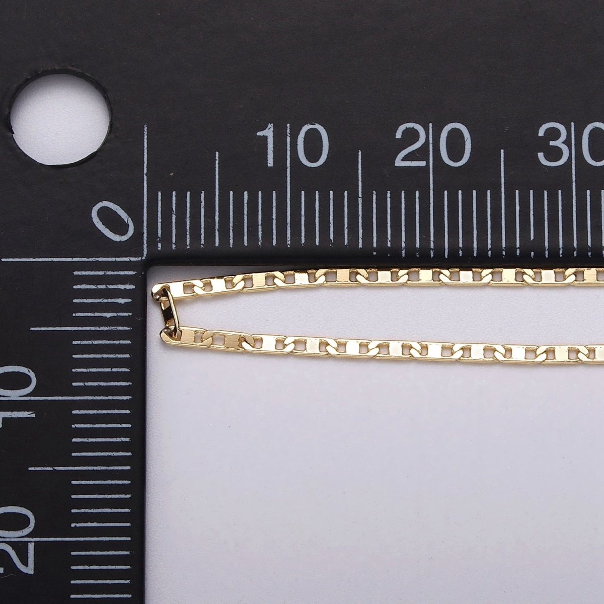 Dainty 24k Gold Filled Mariner Anchor Unfinished  1.5mm Width Chain by Yard in Gold &amp; Silver | ROLL-1043, ROLL-1086 Clearance Pricing
